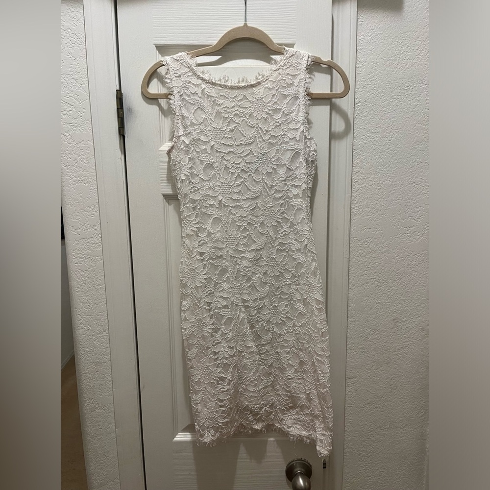 White lace dress